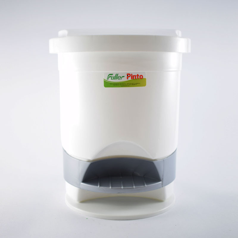PAPELERA PEDAL 6LT BLANCA FULLER UNID